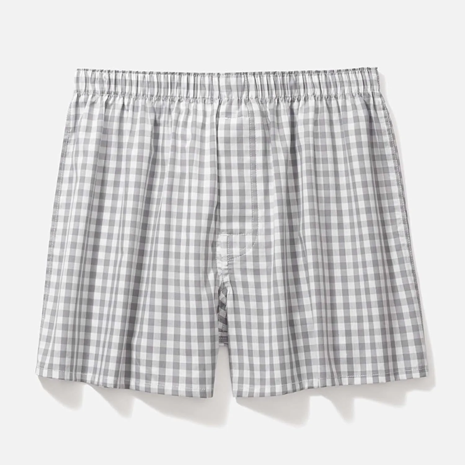 Men's Casual Plaid Underwear Comfort Breathable Short Leg Boxer Briefs Cotton Soft Cooling Loose Fit Home Sleepwear