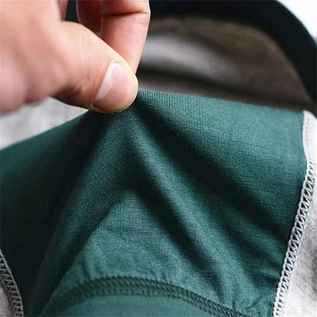 MenS Cotton Boxer Briefs Seamless Breathable Underwear 6-Pack Plus Size For Everyday Wear