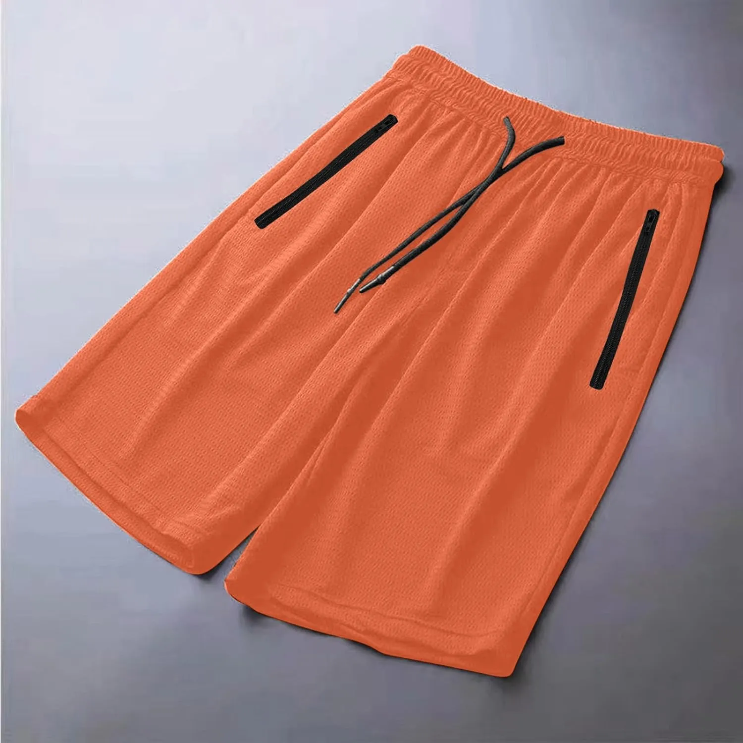 Men's Gym Shorts Breathable Mesh Quick Dry Athletic Basketball Shorts Lightweight Running Shorts with Drawstring