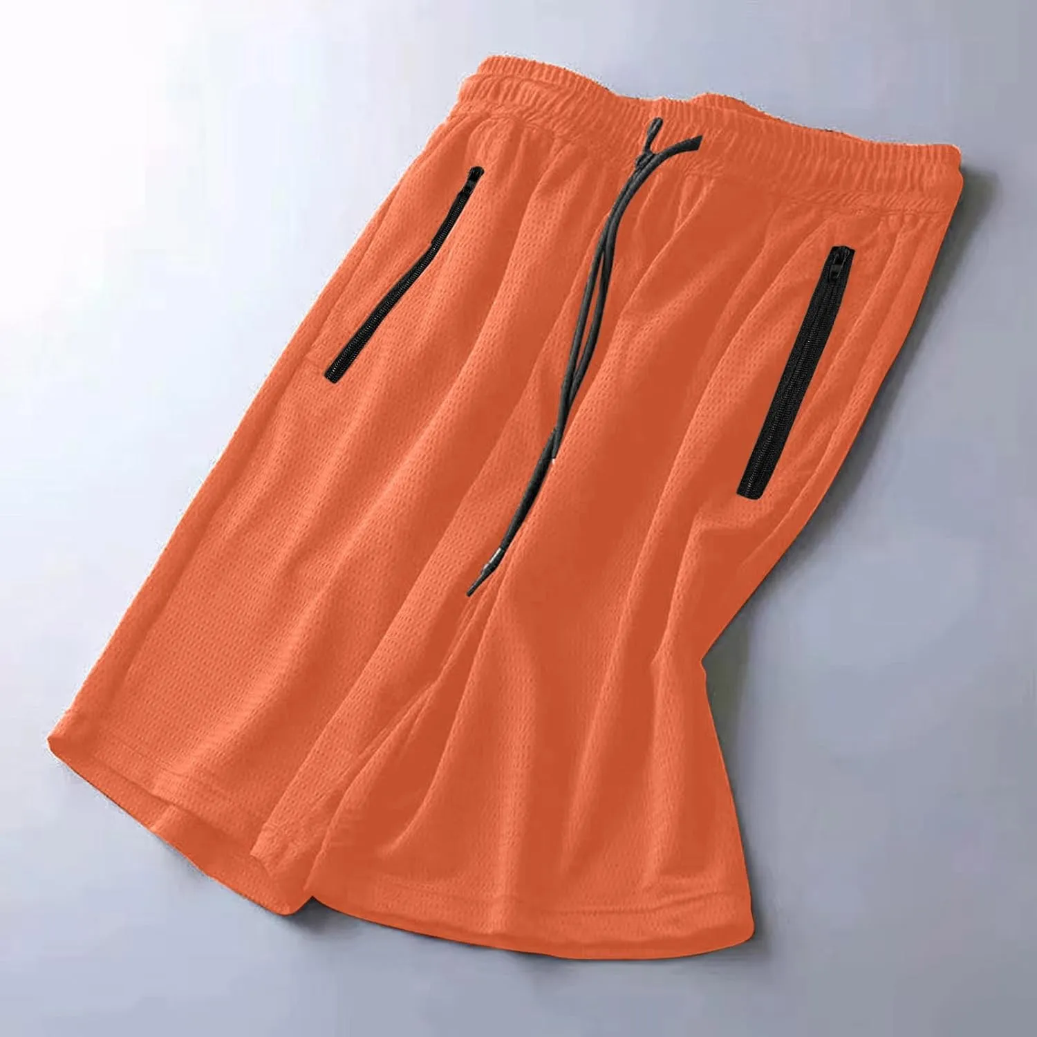Men's Gym Shorts Breathable Mesh Quick Dry Athletic Basketball Shorts Lightweight Running Shorts with Drawstring