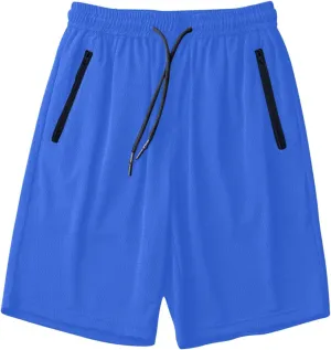 Men's Gym Shorts Breathable Mesh Quick Dry Athletic Basketball Shorts Lightweight Running Shorts with Drawstring
