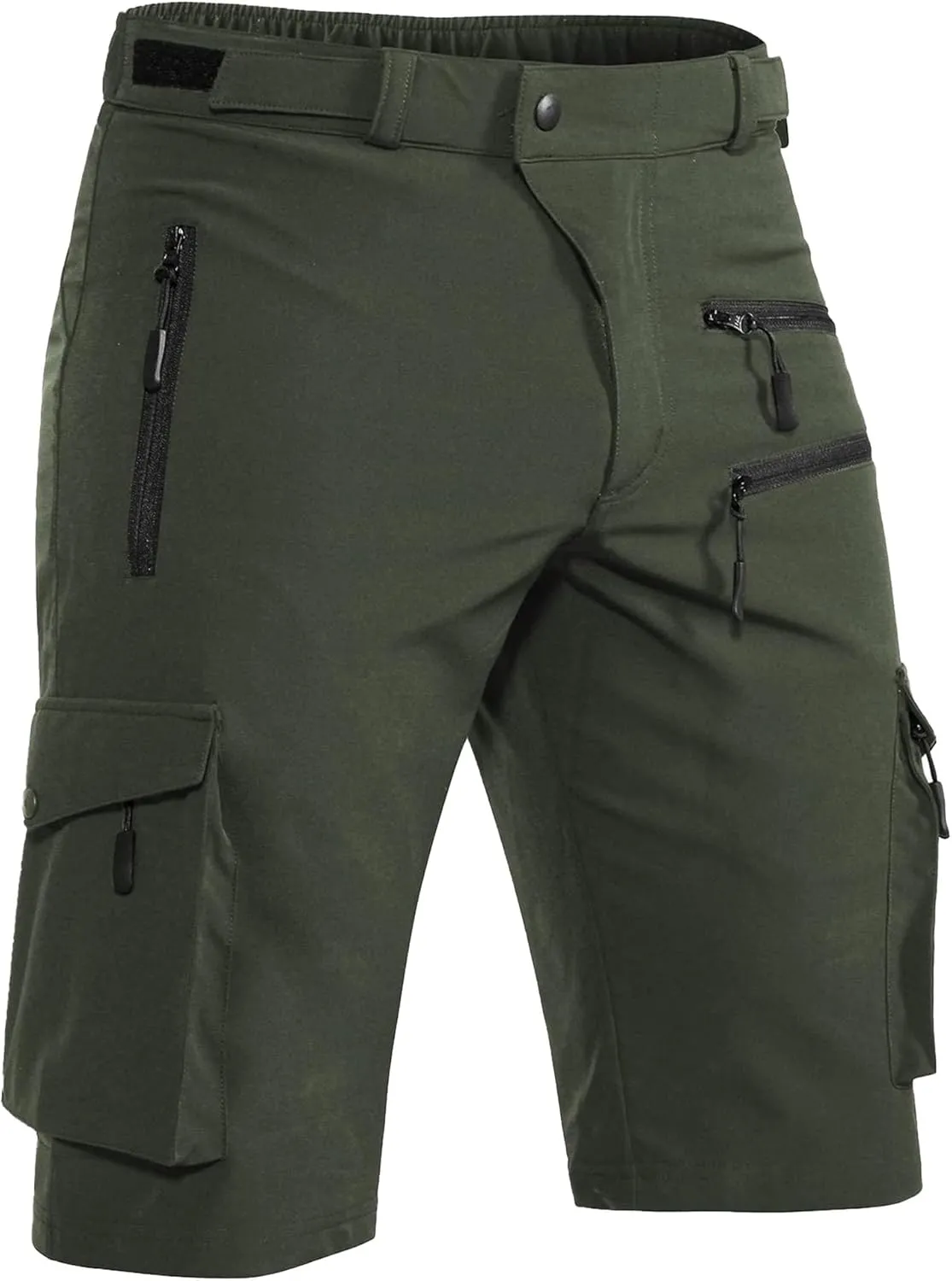 Men's Gym with Pockets Cargo Shorts Loose Straight Leg Short Classic Cotton Work Outdoor Cargo Shorts
