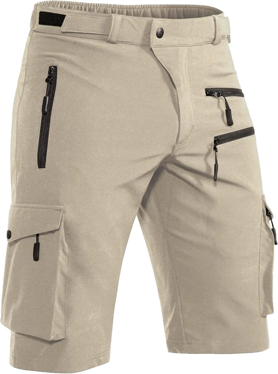 Men's Gym with Pockets Cargo Shorts Loose Straight Leg Short Classic Cotton Work Outdoor Cargo Shorts
