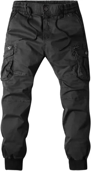 Men's Heavyweight Work Trousers Relaxed-Fit Streetwear Work Tracksuit Trousers Outdoor Workout Athletic Jogger Pants