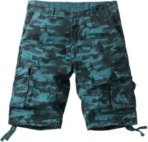 Men's Hiking Cargo Shorts Outdoor Camouflage Cargo Shorts Quick Dry Stretch Tactical Outdoor Shorts Golf Shorts
