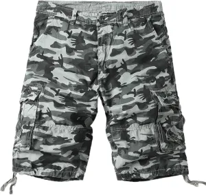 Men's Hiking Cargo Shorts Outdoor Camouflage Cargo Shorts Quick Dry Stretch Tactical Outdoor Shorts Golf Shorts