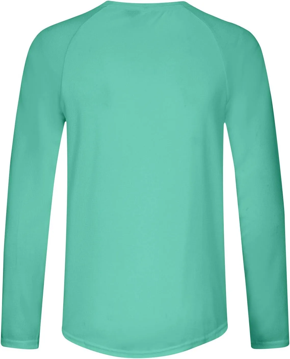 Men's Long Sleeve Pullover Quick Dry UPF 50  UV Swim Sun Shirt Running Fishing Workout Tee Outdoor Training Top