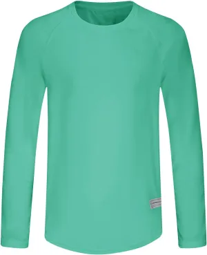 Men's Long Sleeve Pullover Quick Dry UPF 50  UV Swim Sun Shirt Running Fishing Workout Tee Outdoor Training Top
