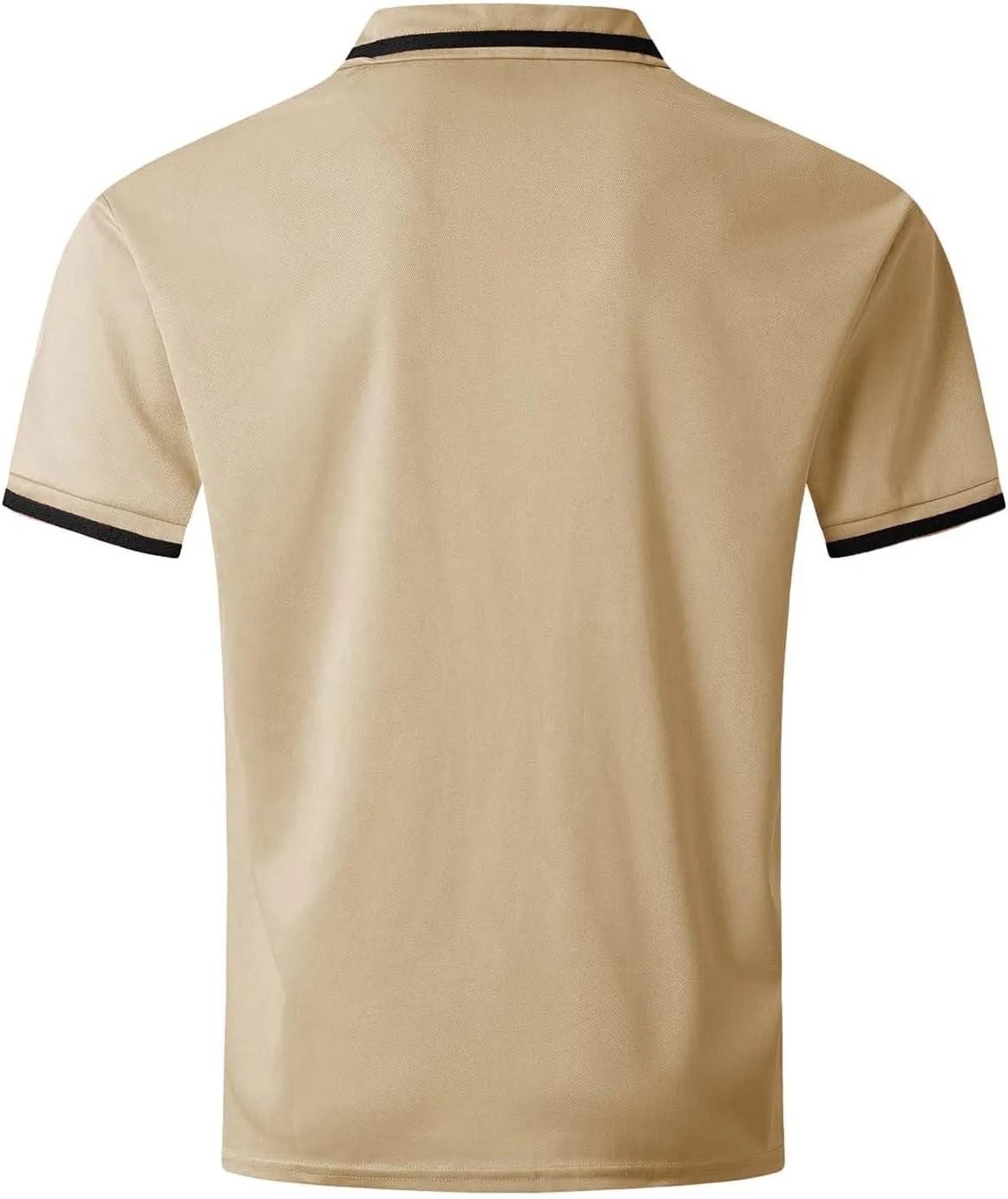 Mens Shirts Casual Fashion Button Down Short Sleeve Polo Shirt Summer Vacation Shirts Loose Athletic Pullover Tee
