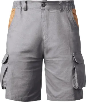 Mens Shorts Cargo with Multi Pockets Zipper Button Outdoor Summer Big and Tall Lightweight Wide Leg Gym Pant for Men