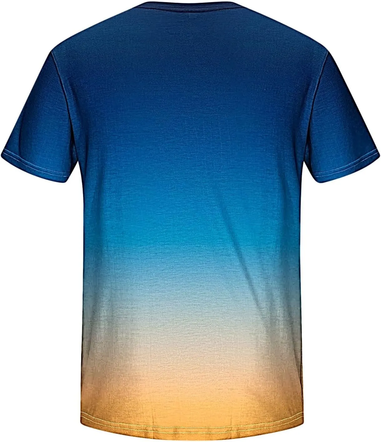 Men's Summer T-Shirts 2024 Casual Crew Neck Short Sleeve Gradient Color Tops Fashion Loose Workout Tee Clothing