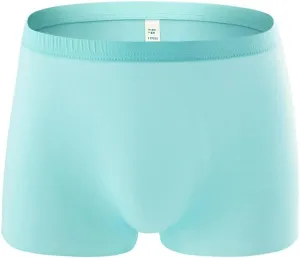 Men's Underpants Ice-silk Breathable Mid Waist Active Boxer Briefs Thin Comfort Soft Everyday Boxers