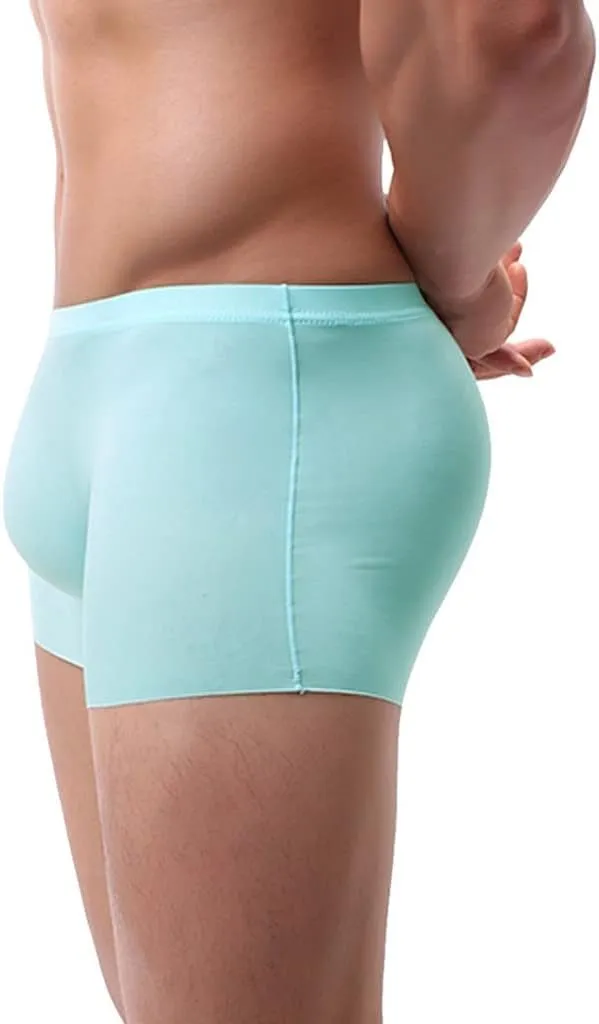 Men's Underpants Ice-silk Breathable Mid Waist Active Boxer Briefs Thin Comfort Soft Everyday Boxers