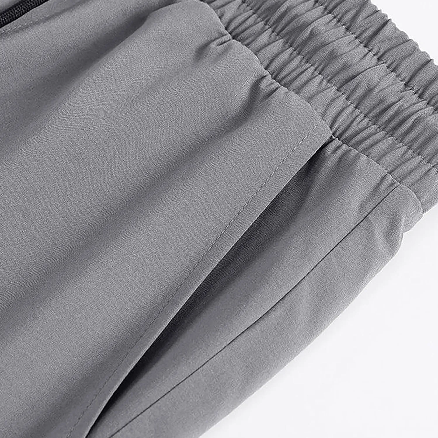 Men's Wide Leg Sport Shorts Elastic Waist Athletic Quick Dry Ice Silk Shorts Breathable Running Loose Workout Short