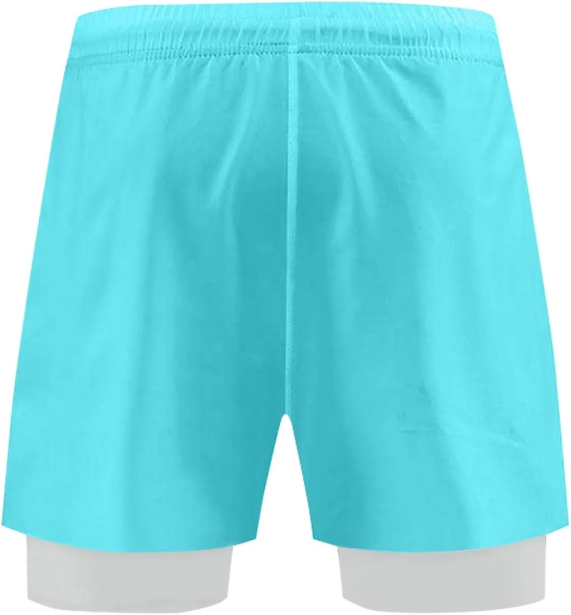 Men's Workout Running Shorts Athletic Elastic Waist Drawstring Shorts Solid Lightweight Gym Outdoor Pants
