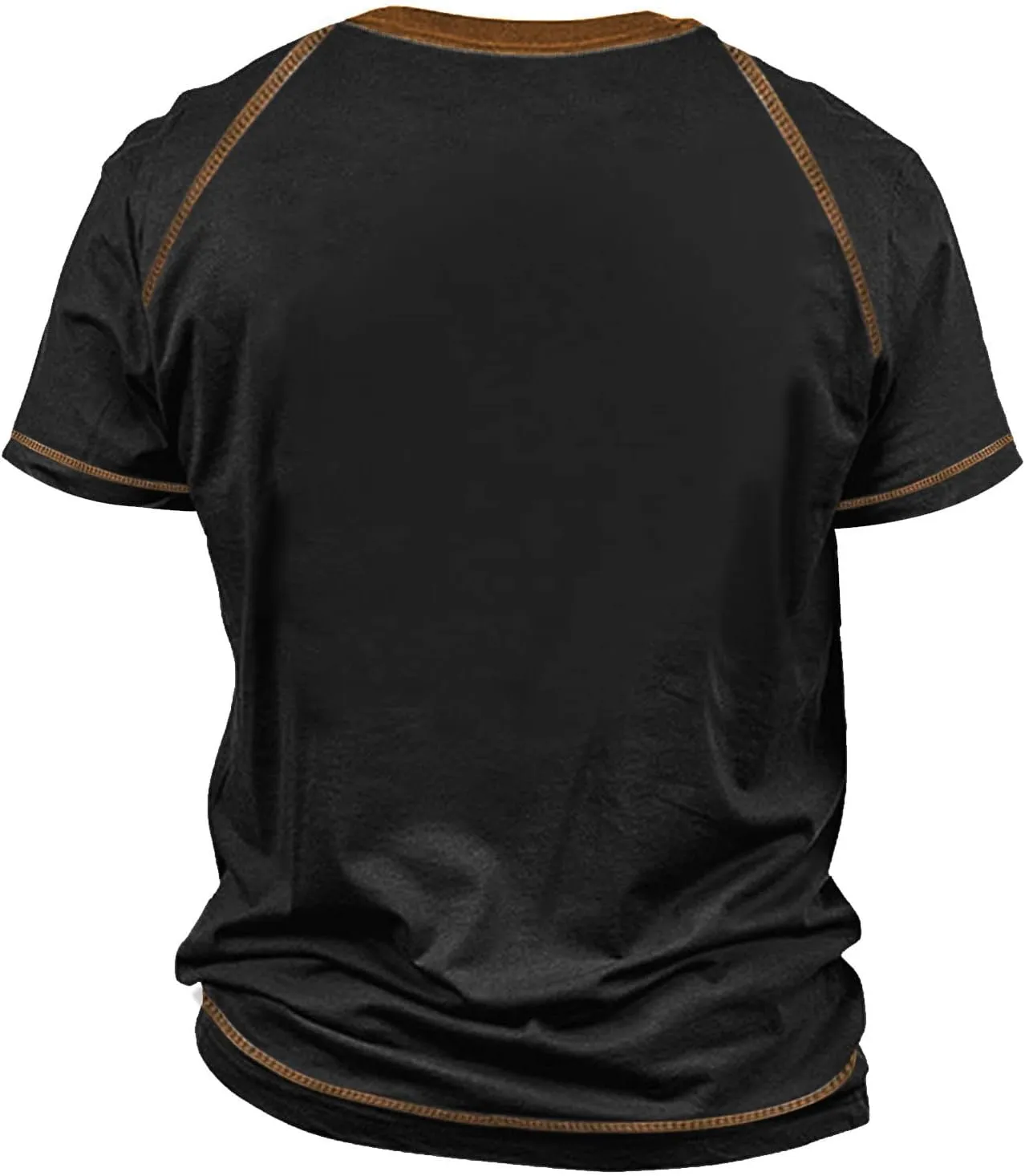 Oversized T Shirts for Men Men's Raglan T-Shirt Retro Short Sleeve Round Neck Letter Printing Tops