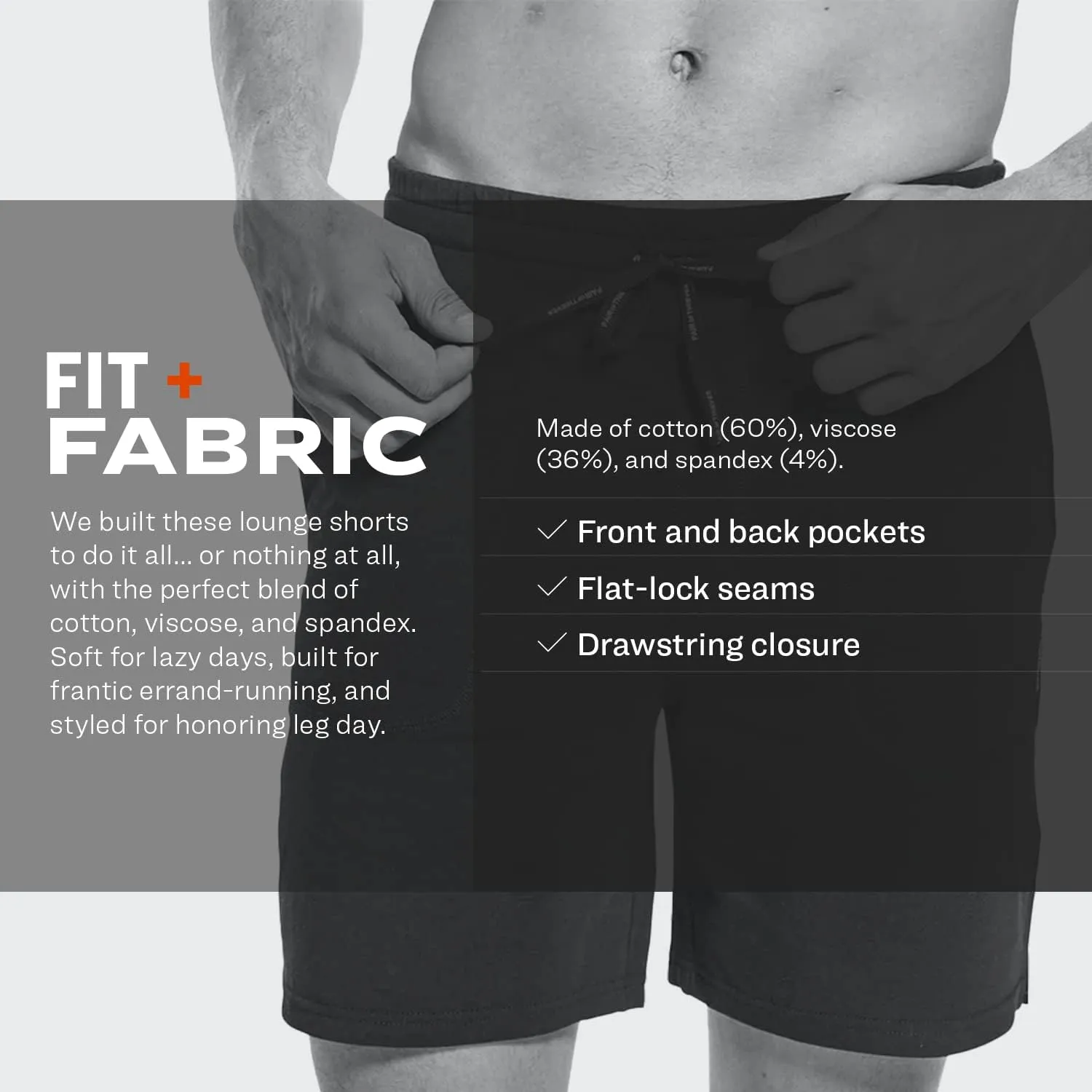 Pair of Thieves Men's Off Duty Tapered Super Soft Lounge Shorts - Cotton Modal Blend Shorts