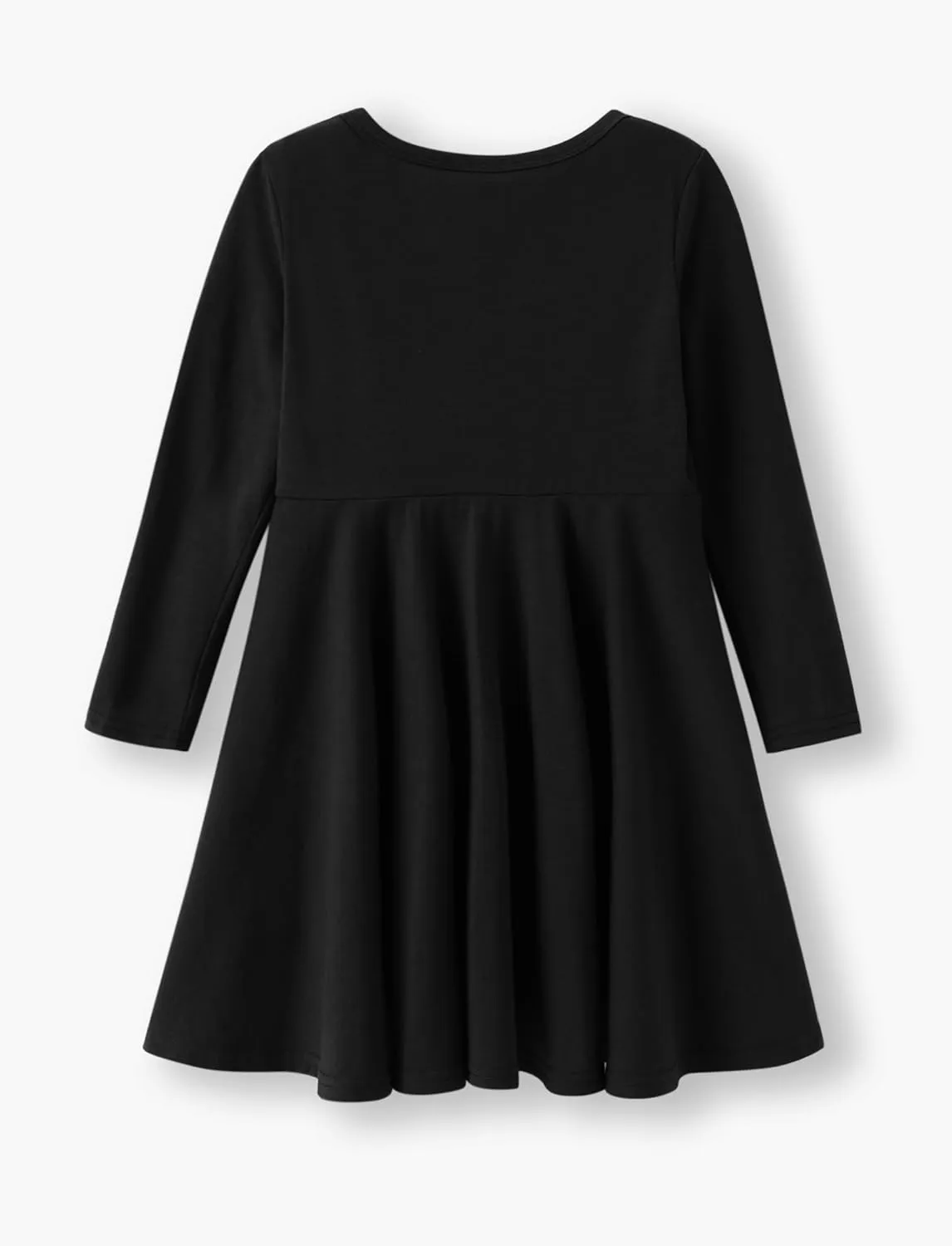 PATPAT Girls Short Sleeve Dresses Skater Twirly Stretch A-line Toddler Casual Swing Dress