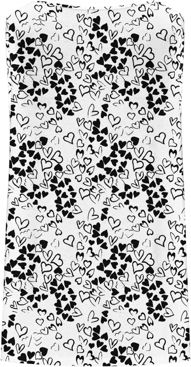 Plus Size Tank Tops for Women Summer Casual Sleeveless Scoop Neck T-Shirts Floral Printed Ladies Blouses