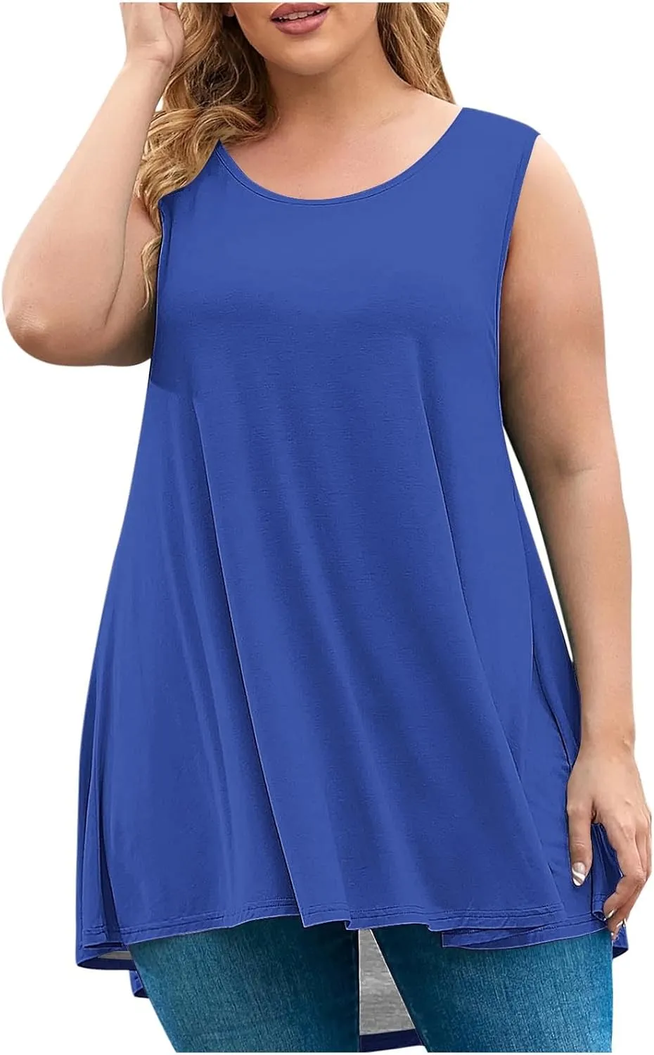 Plus Size Tunic Tops for Women Dressy Tank Tops 2025 Plus Size Loose Fit Dressy Loose Flowy T Shirts Blouses