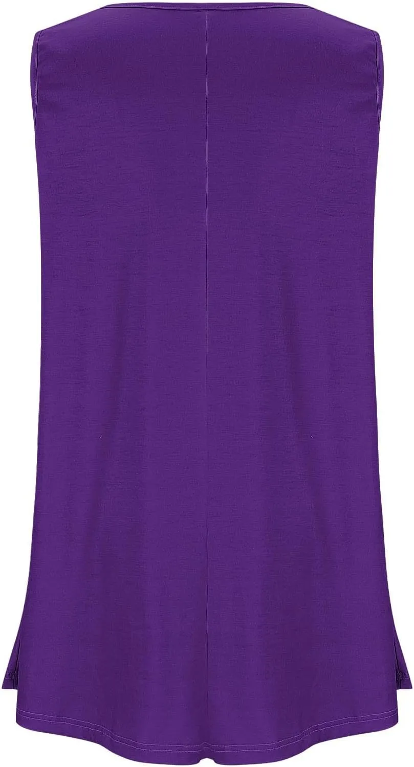 Plus Size Tunic Tops for Women Dressy Tank Tops 2025 Plus Size Loose Fit Dressy Loose Flowy T Shirts Blouses