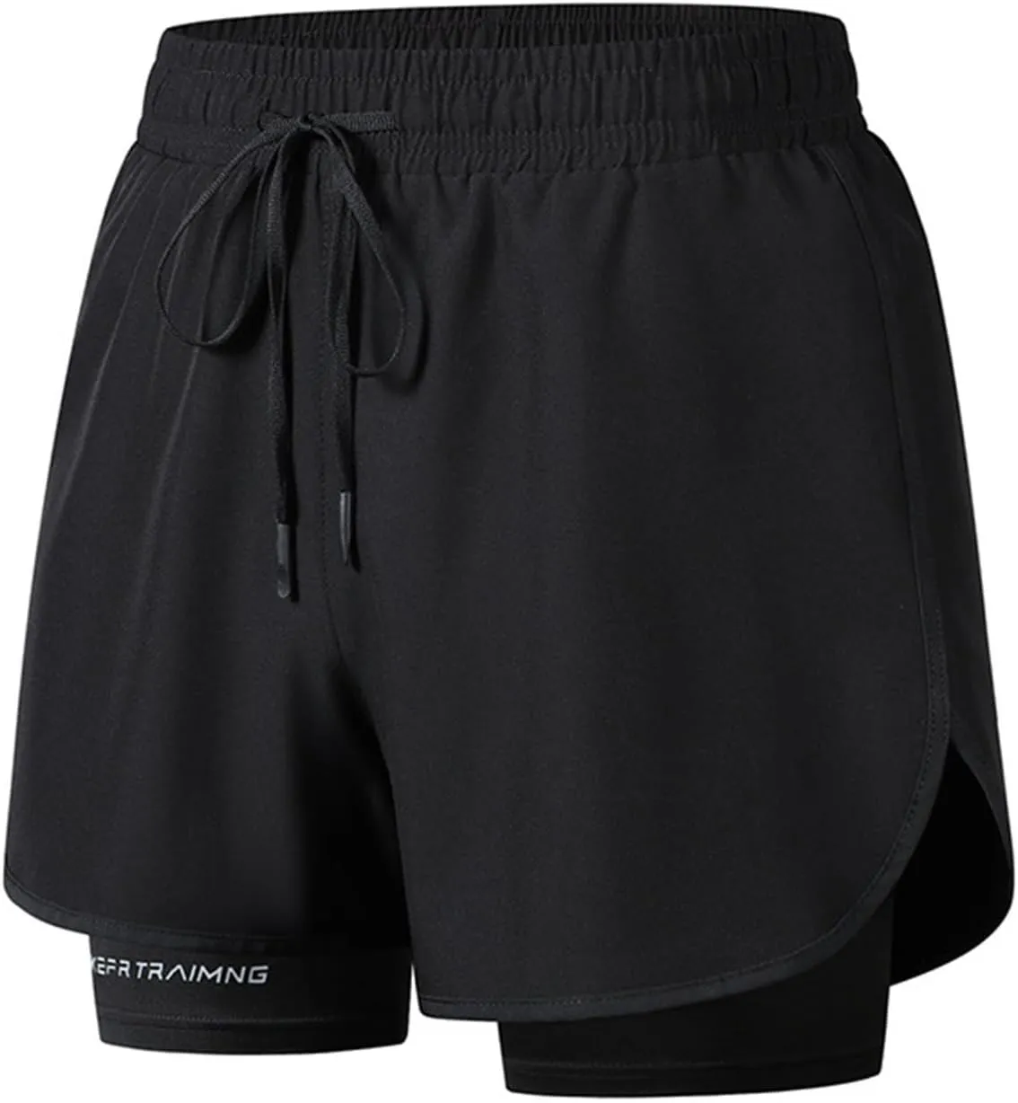 Running Basketball Hiking Shorts Breathable Quick-Dry Shorts with Compression Linen Elastic Drawstring Waist Pants