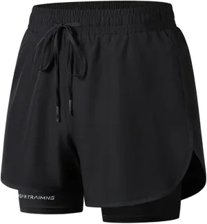 Running Basketball Hiking Shorts Breathable Quick-Dry Shorts with Compression Linen Elastic Drawstring Waist Pants