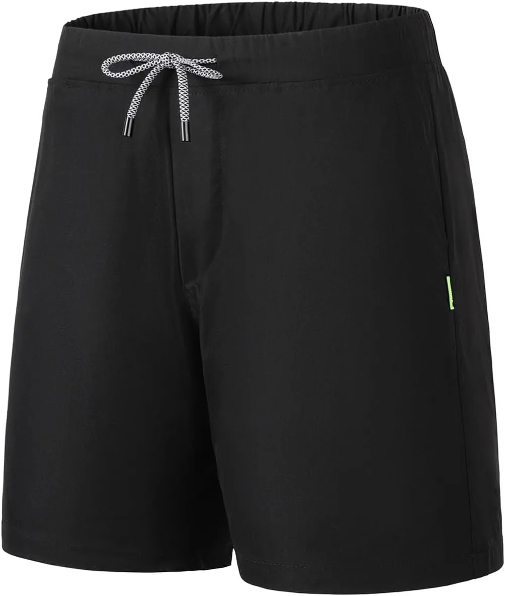 Running Gym Shorts Men Stretch Elastic Waist Casual Athletic Shorts Lightweight Track Fitness Quick Dry Sports Shorts