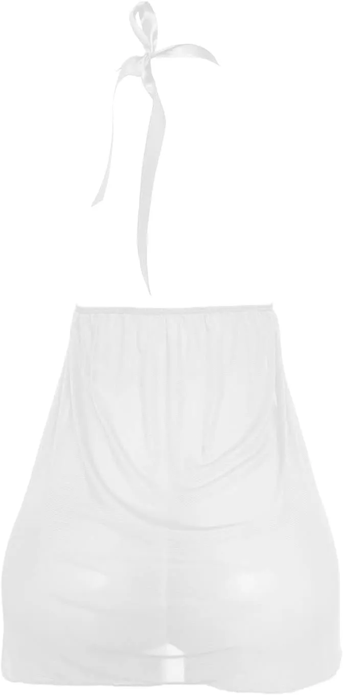 Sexy Lingerie for Women Lace Chemise Babydoll Adjustable Strappy Thong Nightwear Underwear Set Sexy Mesh Nightie