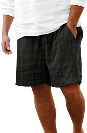Shorts for Men Casual Summer Fashion Slim Five Minute Pants Beach Shorts Men's Cotton Blend Shorts Co Shorts Elastic