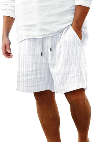 Shorts for Men Casual Summer Fashion Slim Five Minute Pants Beach Shorts Men's Cotton Blend Shorts Co Shorts Elastic