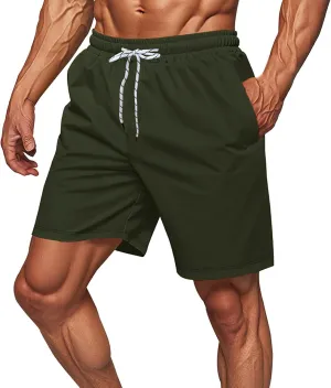Sport Shorts for Mens Quick Dry Lightweight Loose Workout Running Athletic Pants Drawstring Casual Shorts with Pocket