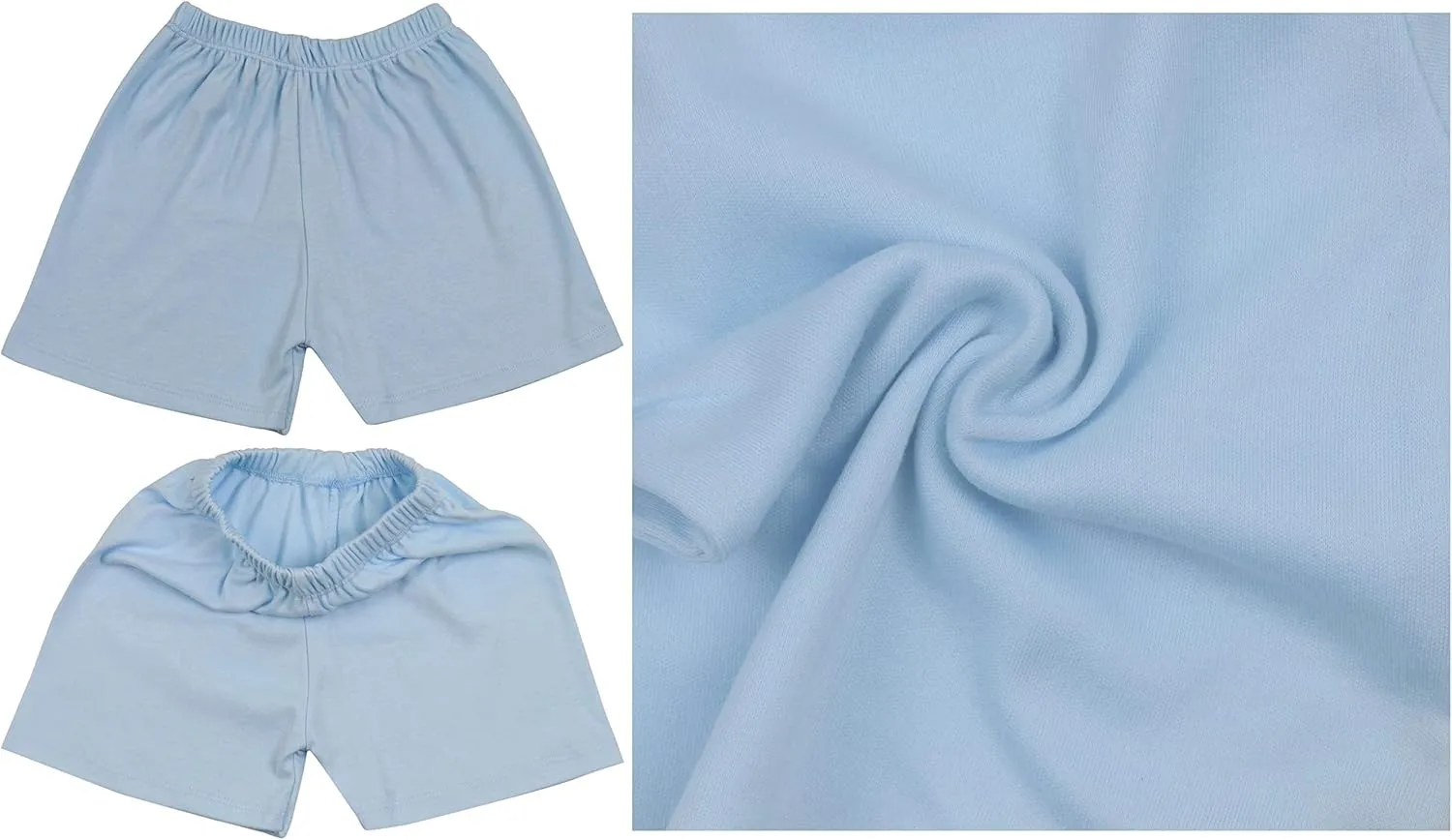 ToBeInStyle Girl's 4 Pack Cotton Relaxed Fit Elastic Casual Lounging Shorts