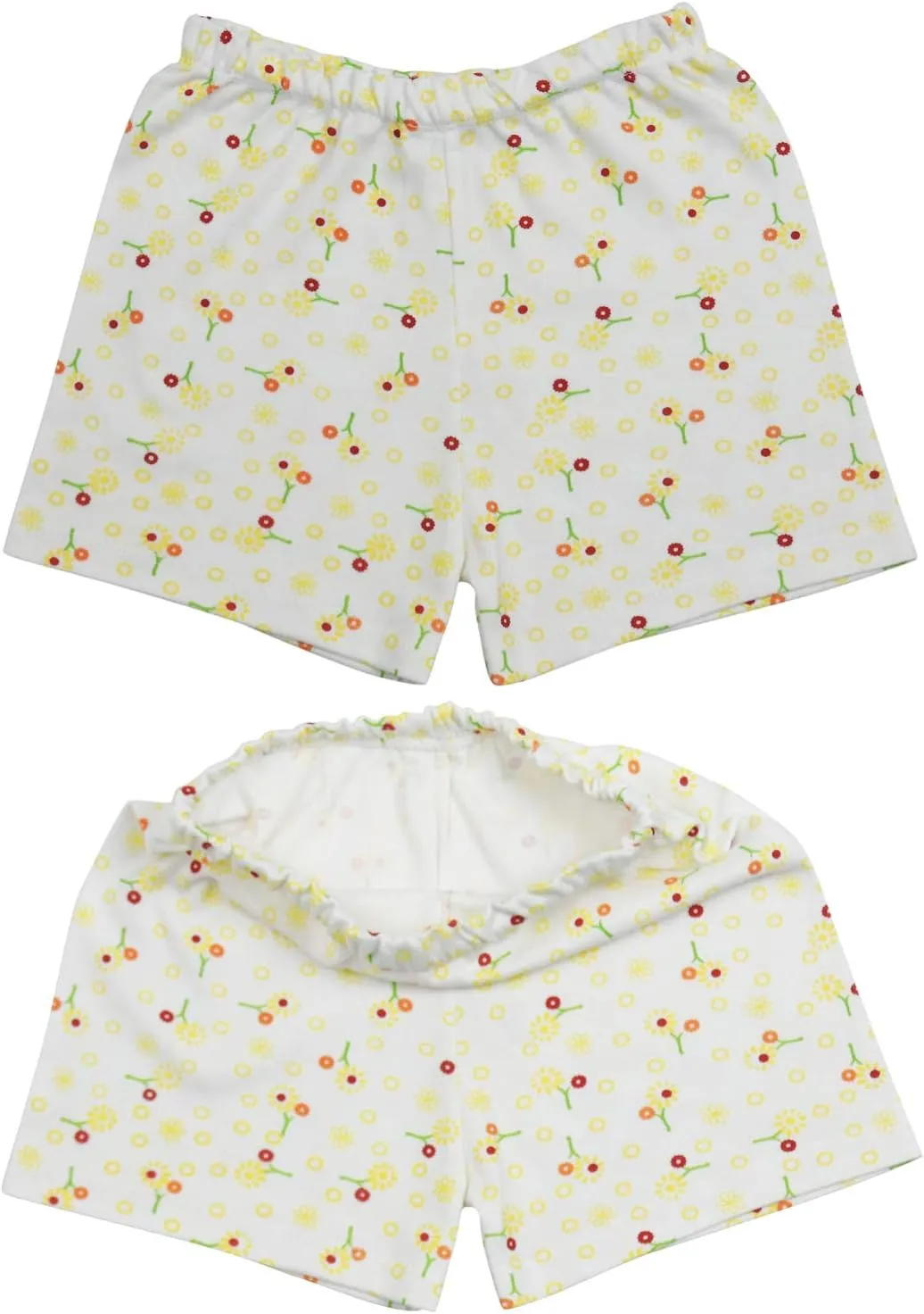ToBeInStyle Girl's 4 Pack Cotton Relaxed Fit Elastic Casual Lounging Shorts