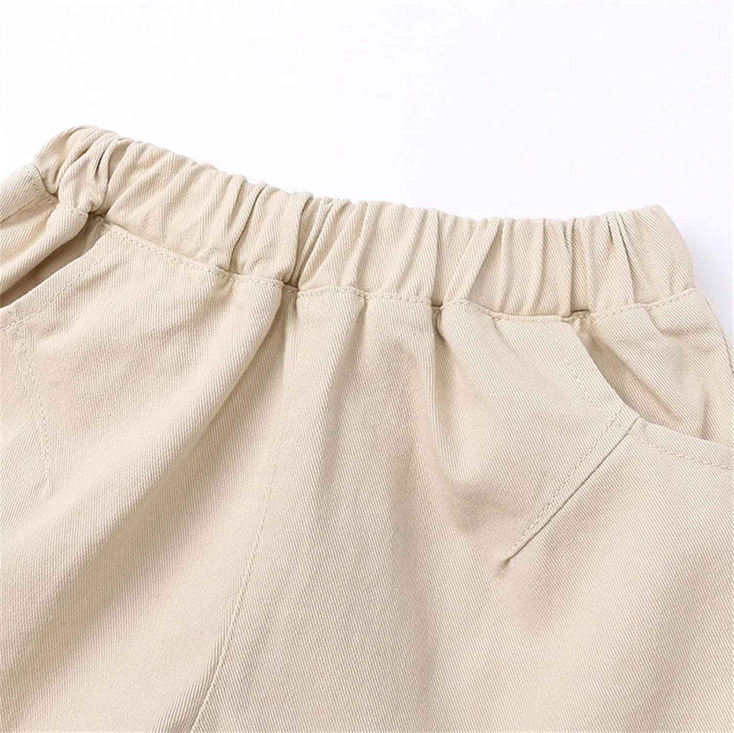 Toddler Boys Shorts French Terry Girls Cotton Shorts with Drawstring Casual Elastic Waist Pants Summer Clothes