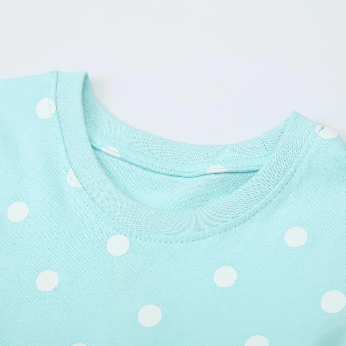 Toddler Girls Cotton Embroidery Applique Short Sleeve Dresses 2-7Y