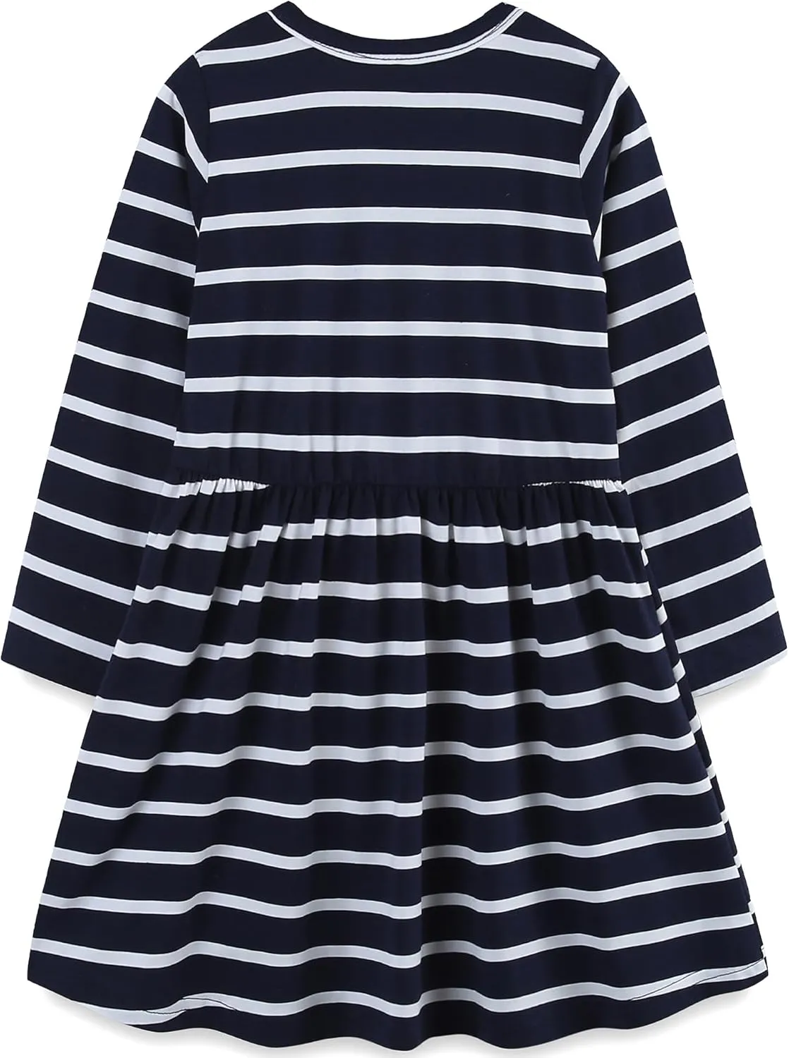 Toddler Girls Cotton Embroidery Applique Short Sleeve Dresses 2-7Y