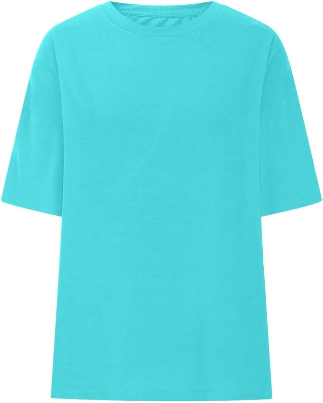 Vacation Outfits for Women Cap Sleeve Crewneck Comfort T-Shirt Fashion Lightweight Cozy Loose Summer Trendy Tees