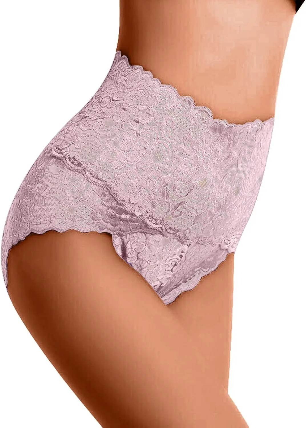 Women Cotton Lace Brief Underwear Breathable No Show T-Back Low Rise Soft Stretch Briefs Panty