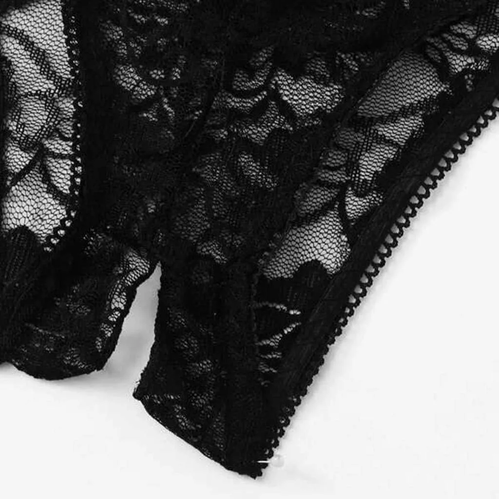 Women Cotton Lace Brief Underwear Breathable No Show T-Back Low Rise Soft Stretch Briefs Panty