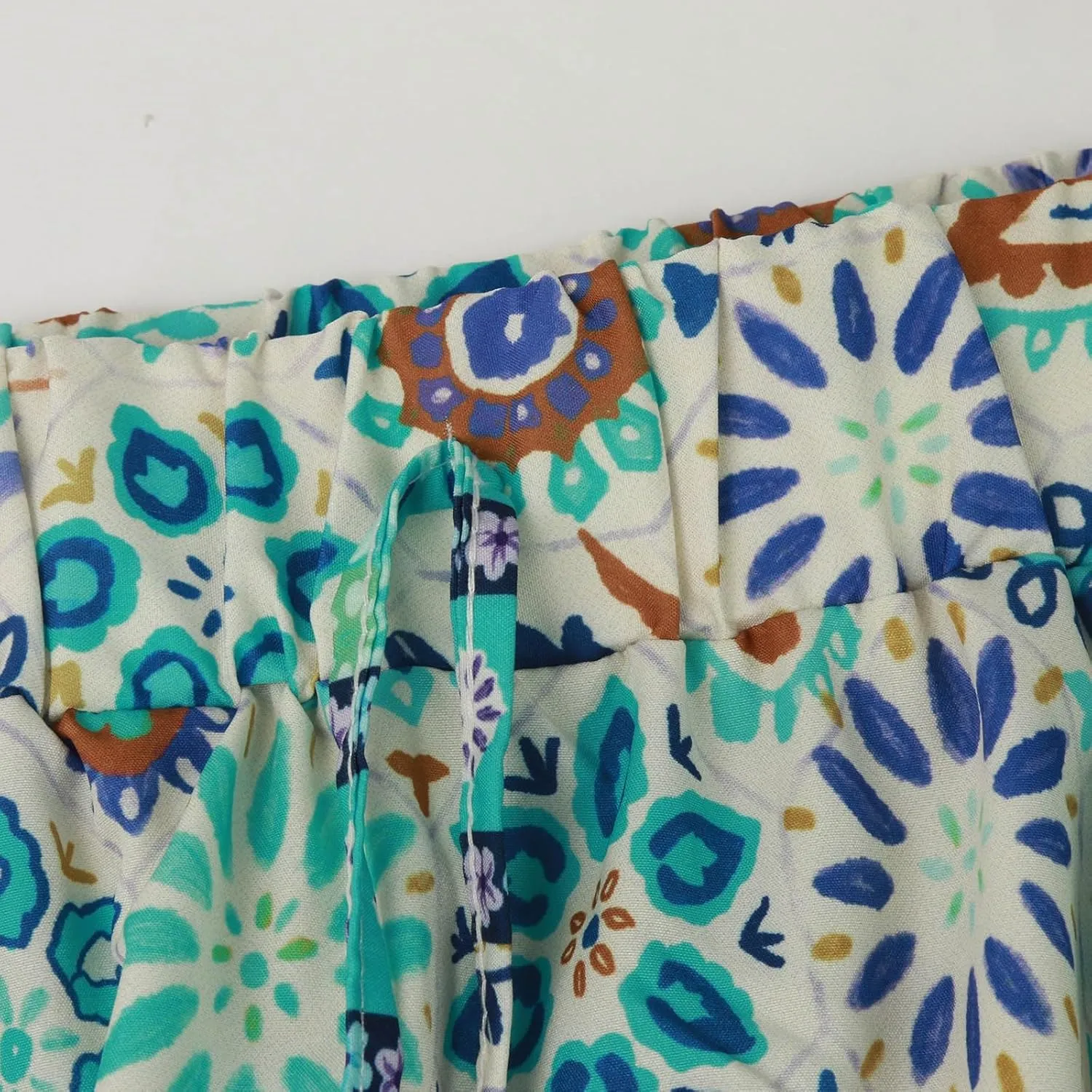 Women Floral Maxi Skirt Boho Flowy Long Skirt 2025 Summer Vacation Beach A-Line Tiered Skirts Comfy High Waist Dress