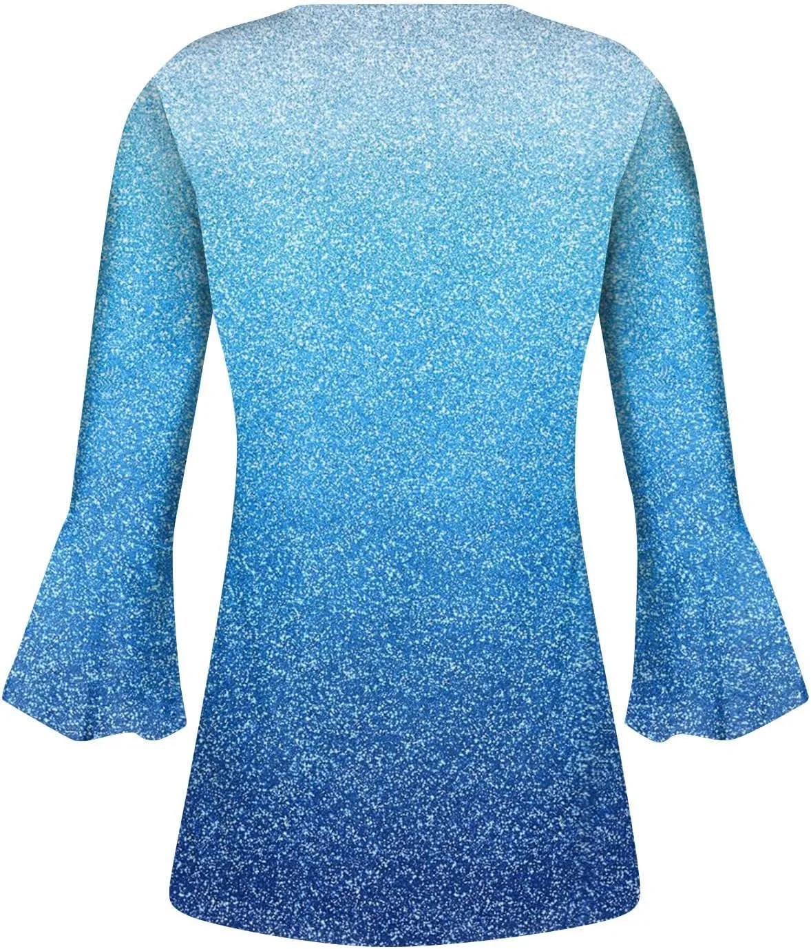 Women's Button Up Shirt Floral Print Top Summer Casual 3/4 Sleeve V Neck Blouse Women's Athletic Shirts