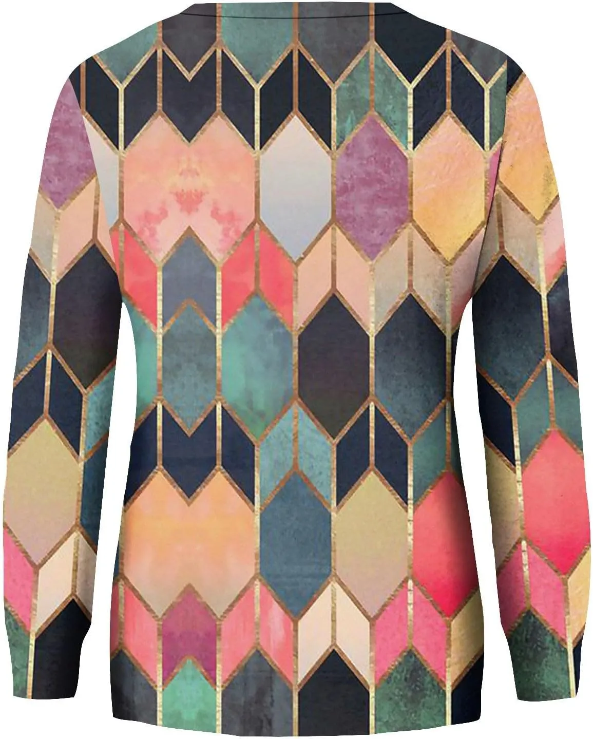 Women's Casual Crew Neck Sweatshirt Loose Soft Long Sleeve Pullover Tops