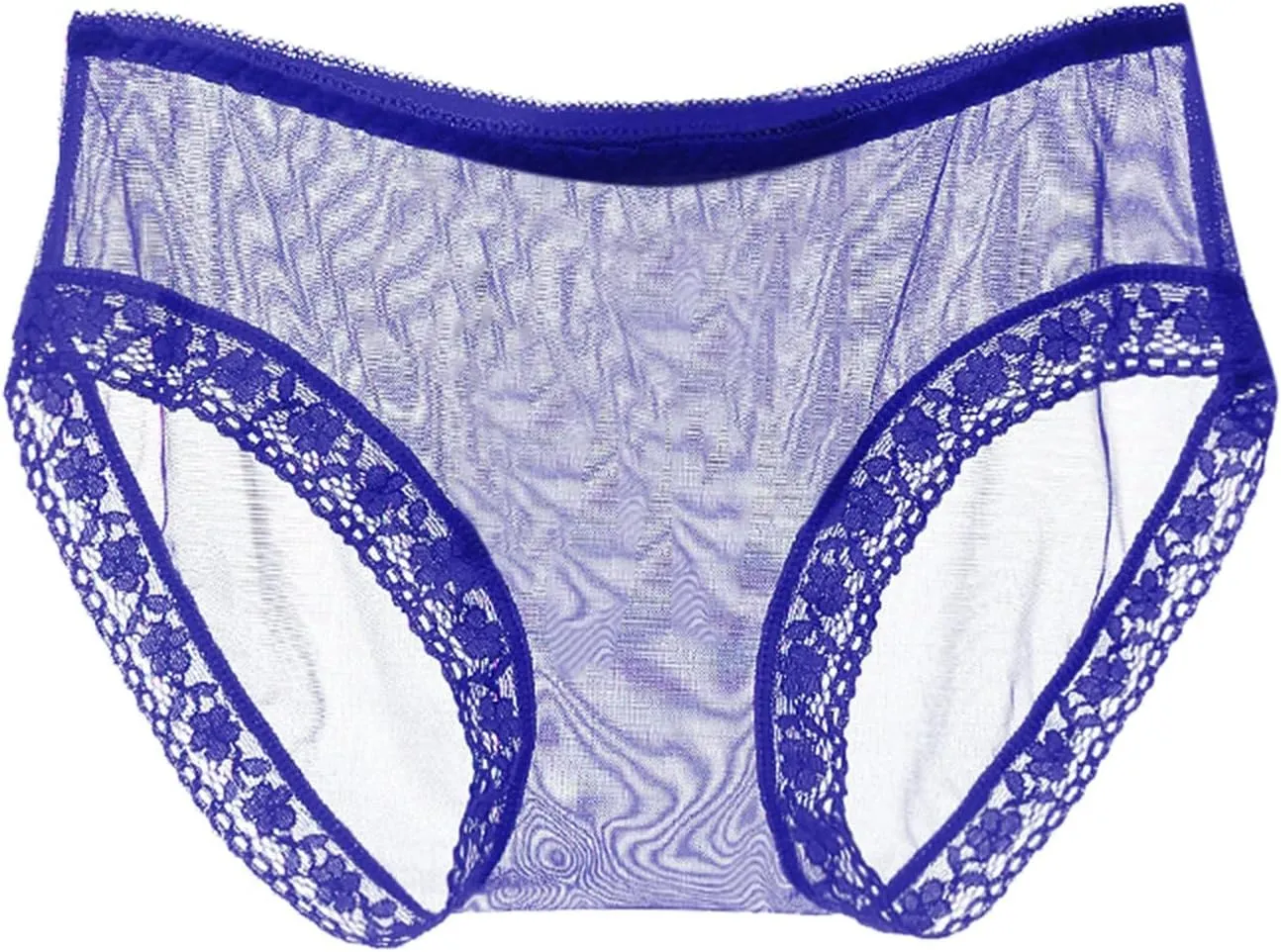 Women's Clear Thongs Underwear Low Rise Seamless Bikini Panties Sexy Butt Lifting Ice Silk Soft Briefs Lace Hipsters