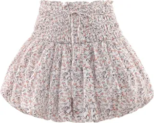 Women's Floral Short Skirt Bubble Mini Skirts Summer Casual Beach Skirt