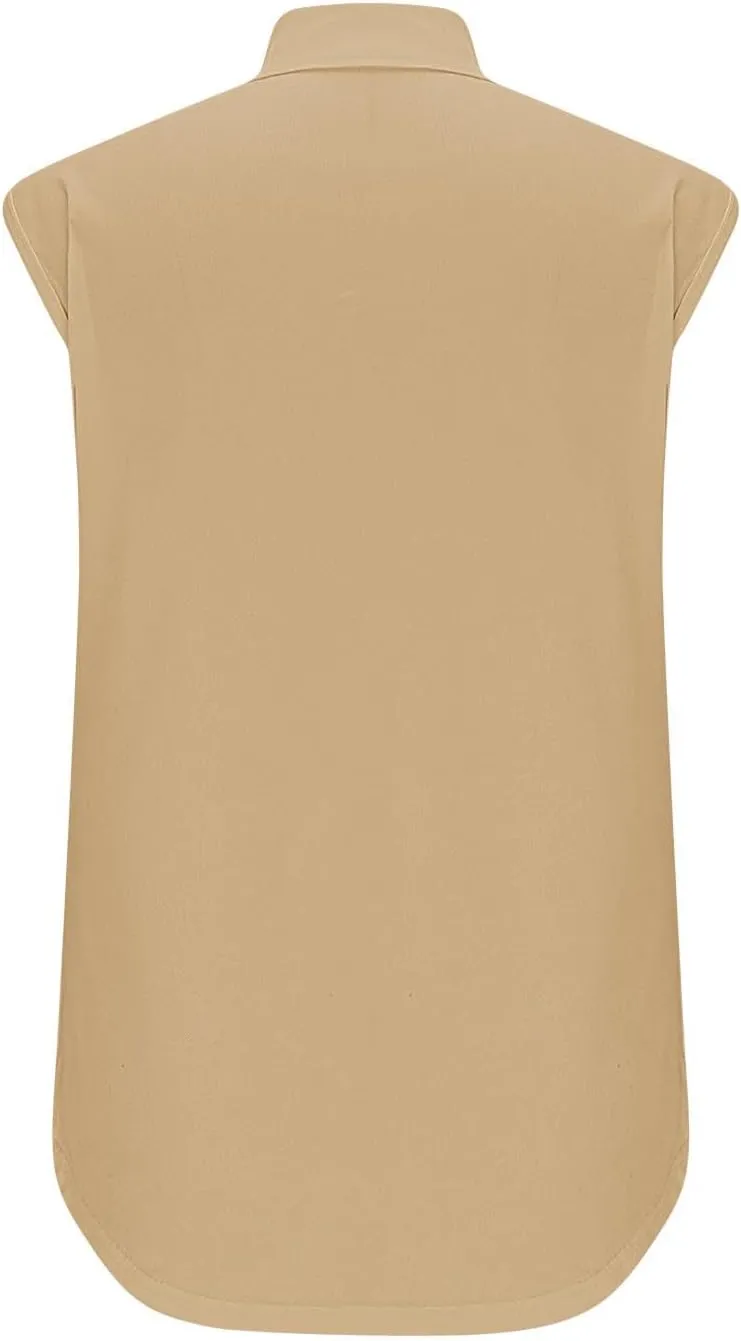 Womens Golf Shirt Tank Tops 1/4 Zip Tennis Tank Tops with Collar Outdoor Lightweight Quick Dry Workout Athletic Tops