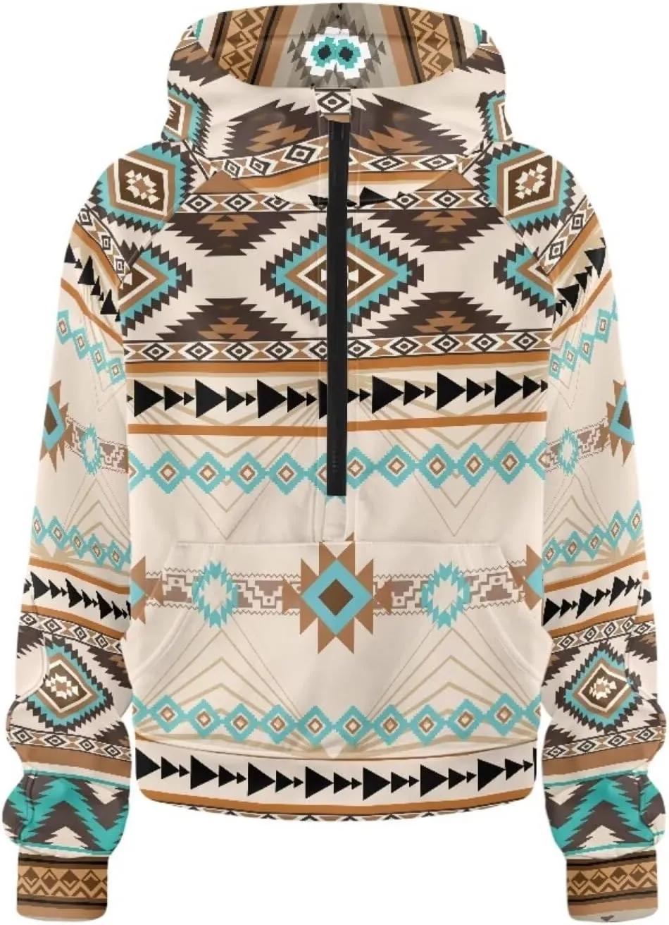 Women's Half Zip Hoodie Causal Raglan Sleeve Pullover Hooded Sweatshirt Cozy Soft Athletic Hoodie