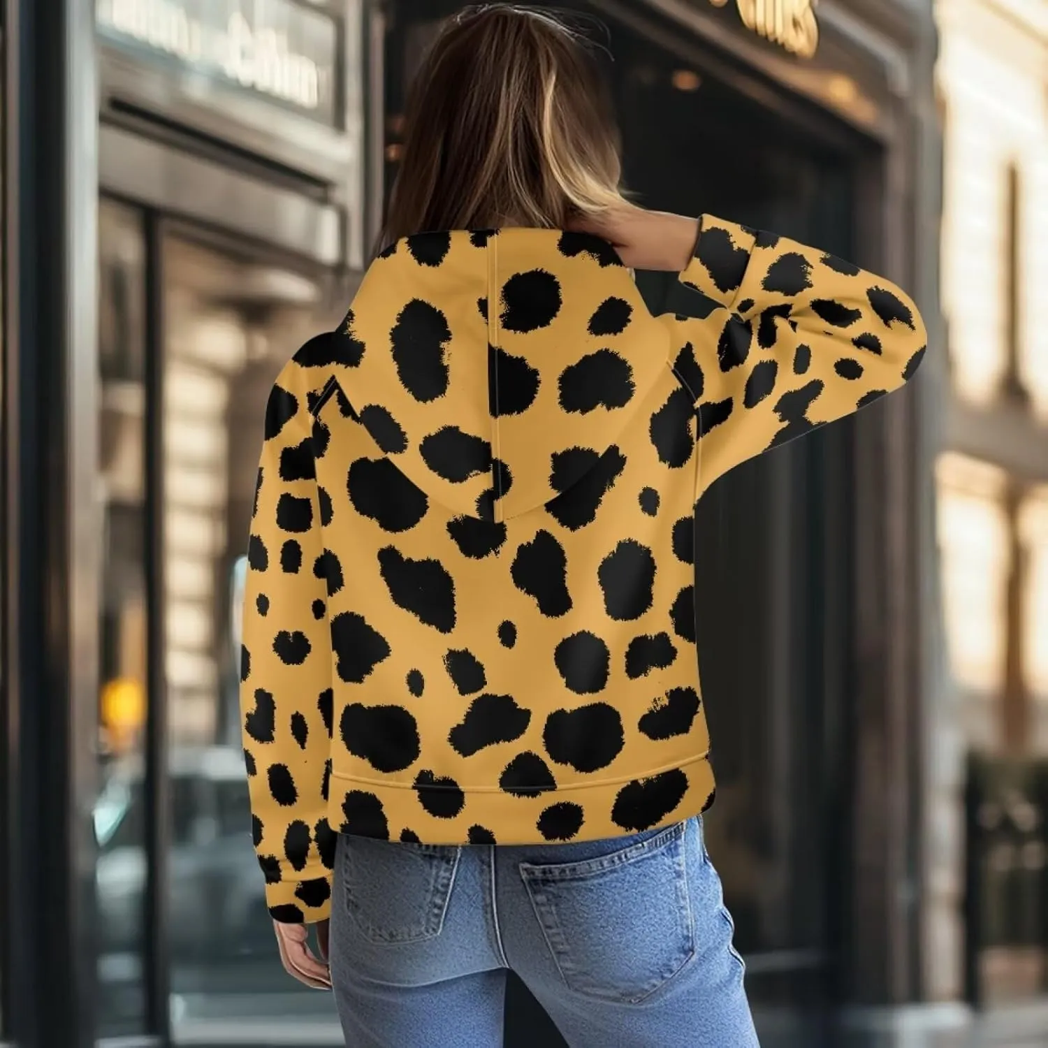 Women's Half Zip Hoodie Causal Raglan Sleeve Pullover Hooded Sweatshirt Cozy Soft Athletic Hoodie