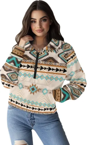 Women's Half Zip Hoodie Causal Raglan Sleeve Pullover Hooded Sweatshirt Cozy Soft Athletic Hoodie