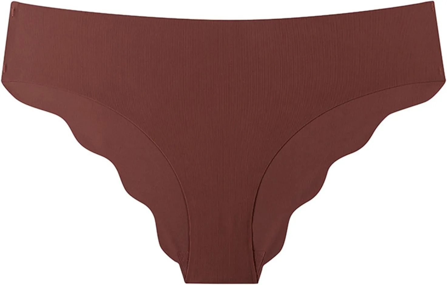 Women's Low Rise Ladies Underwear Thongs Ice Silk Briefs Sexy Panties Soft Flounce Tummy Control Hipsters